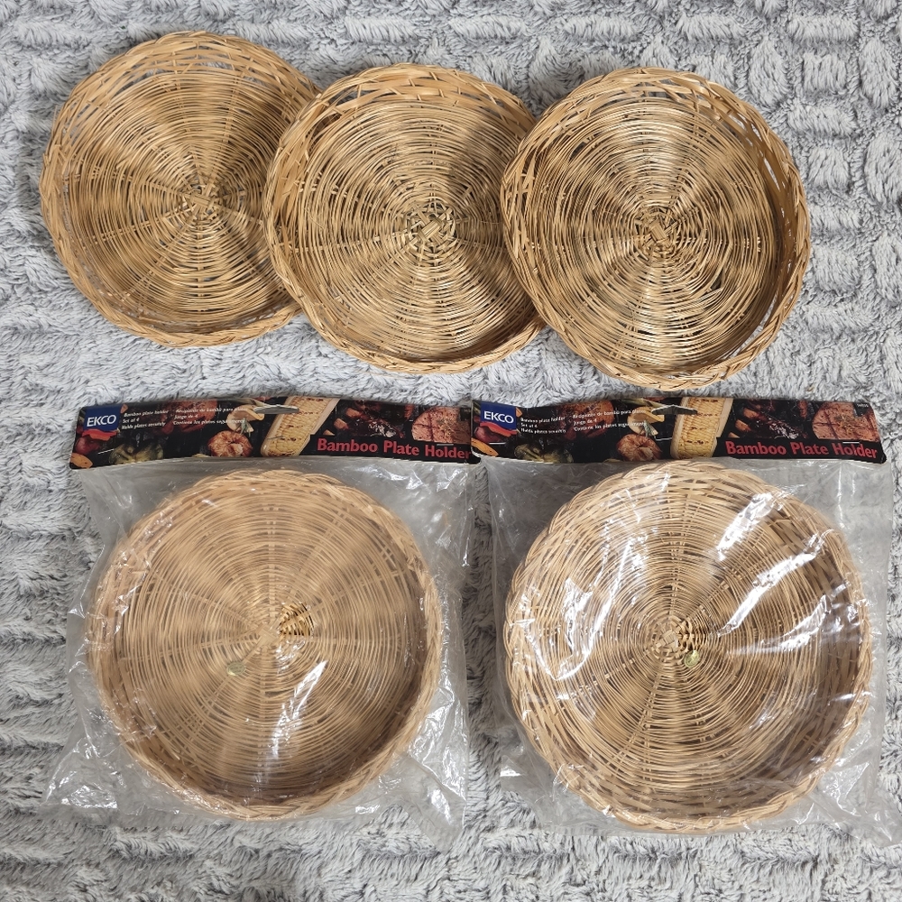 Ekco Bamboo Plate Holders Set of 11, for 8 Inch Plates